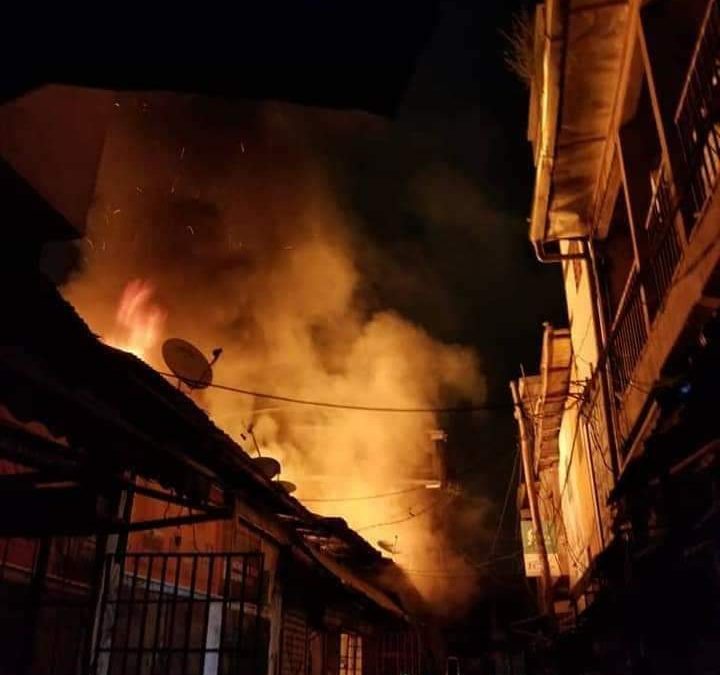 Fire Ravages Over 20 Shops At Mboppi Market